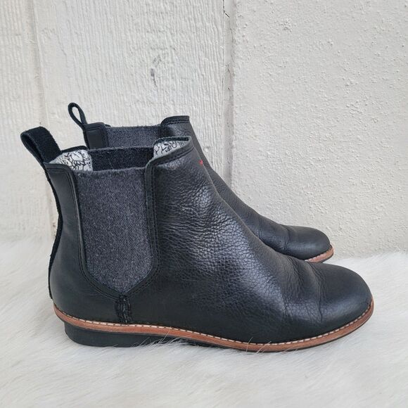 ED Ellen Degeneres pullon ankle booties  black  Wmns sz 7.5 low wedge - Picture 1 of 6